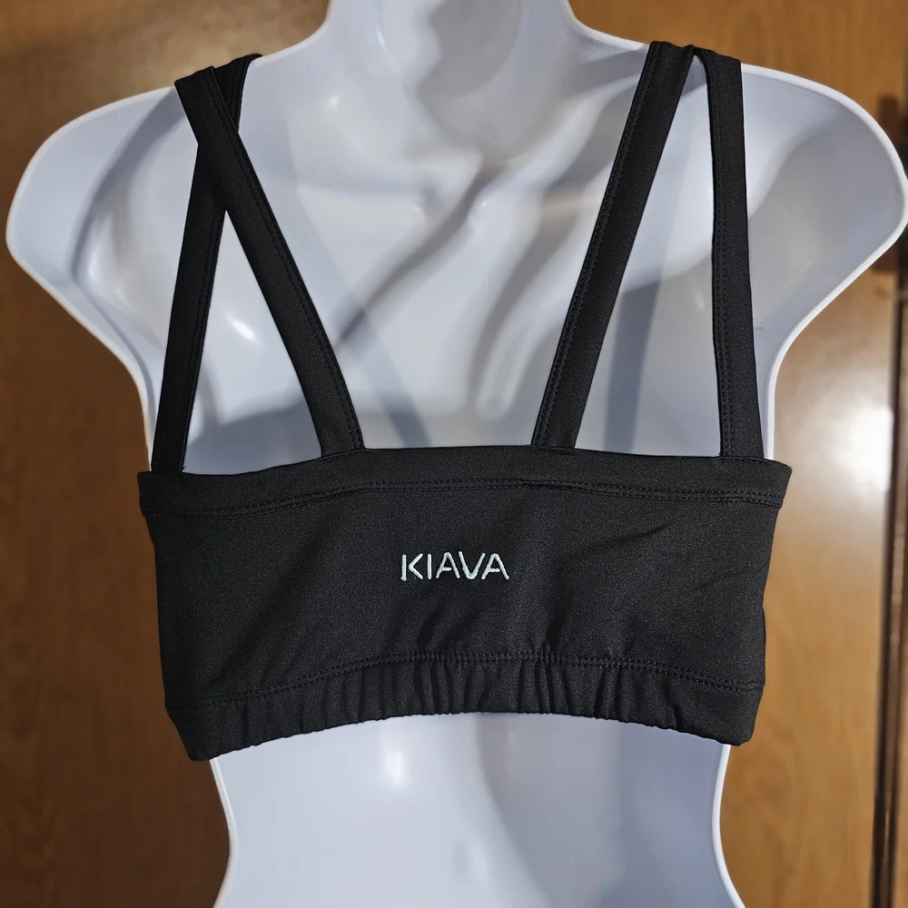 KIAVA Black Sports Bras Supportive Intimates - Picture 4 of 10